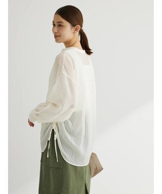 Green Parks ・ＥＬＥＮＣＡＲＥ　ＤＵＥ　ストライプシャツチュニック Off White