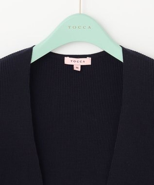 TOCCA 【洗える！】SILK RIB BOLERO ボレロ ネイビー系