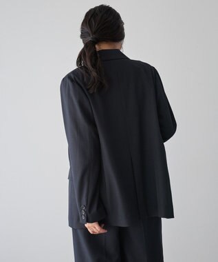 YECCA VECCA ロングテーラードジャケット Navy