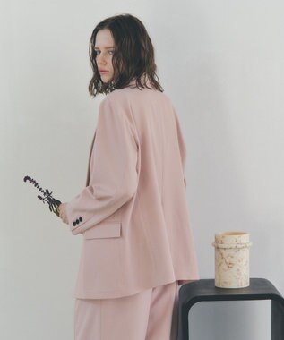 YECCA VECCA ロングテーラードジャケット Pink