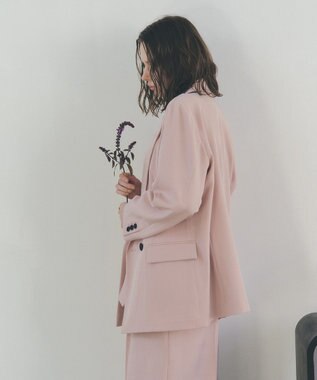 YECCA VECCA ロングテーラードジャケット Pink