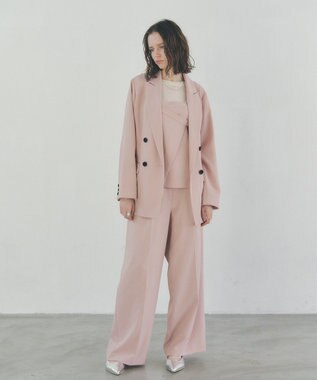 YECCA VECCA ロングテーラードジャケット Pink