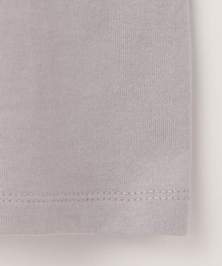 Feroux 【UVケア】パールネック Tシャツ ライトグレー系