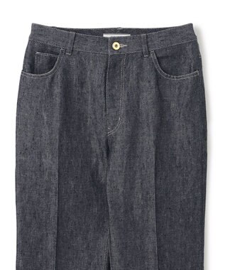 BEIGE， 【洗える】CUPHEA / センタープレス入りフレアパンツ Indigo