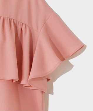 GRACE CONTINENTAL ラッフルレイヤードブラウス ピンク