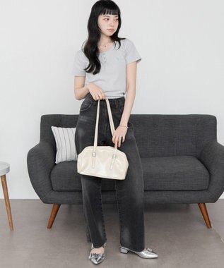 WEGO 別注USPOLOヘンリーネックT ライトグレー