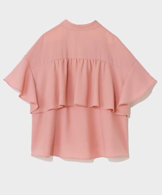 GRACE CONTINENTAL ラッフルレイヤードブラウス ピンク