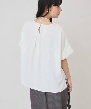 AMERICAN HOLIC 【予約】【WEB限定】イージーケア+接触冷感バックタック半袖プルオーバー Off White