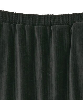 earth music&ecology コーデュロイナロースカート Black