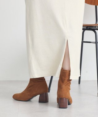 earth music&ecology コーデュロイナロースカート Ivory