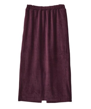 earth music&ecology コーデュロイナロースカート Bordeaux