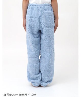 tsumori chisato SLEEP ツモリチサト ボトムス ロングパンツ ルームウェア ボア素材 冬 tsumori chisato SLEEP UOW411 /ワコール ブルー