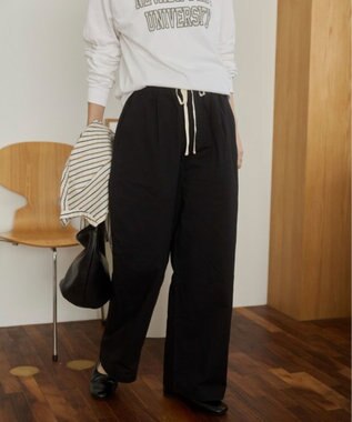 WEGO 【ANGIE VINTAGE】ツイルイージーパンツ ブラック