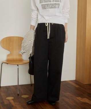 WEGO 【ANGIE VINTAGE】ツイルイージーパンツ ブラック