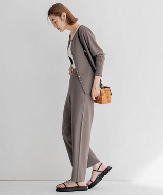 23区 S 【前後着用可能】レーヨンポリエステルストレッチ カーディガン ベージュ系