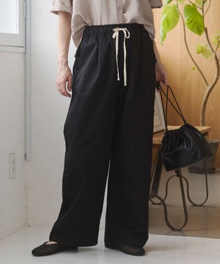 WEGO 【ANGIE VINTAGE】ツイルイージーパンツ ブラック