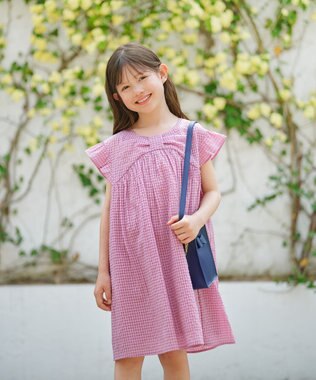 110-140㎝】ギンガムサッカー ワンピース / 組曲 KIDS | ファッション