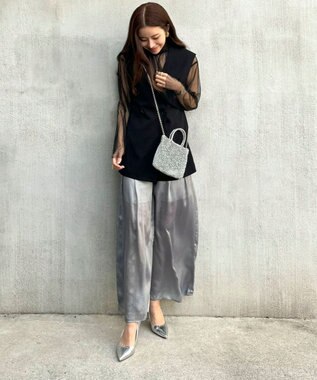 Green Parks AnriettMusee シアータックワイドパンツ Gray