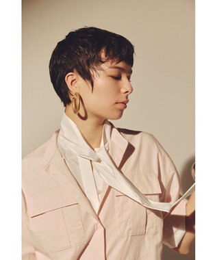 uncrave カラータイプライター シャツワンピース ピンク