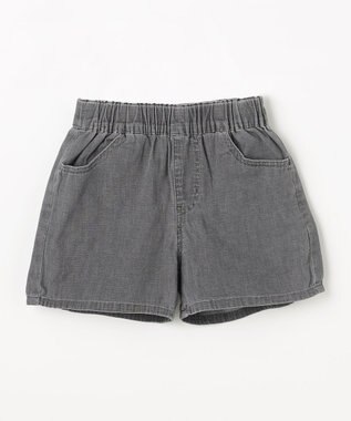 ANY KIDS 【洗濯機可能】バックリボン ショートパンツ ブラック