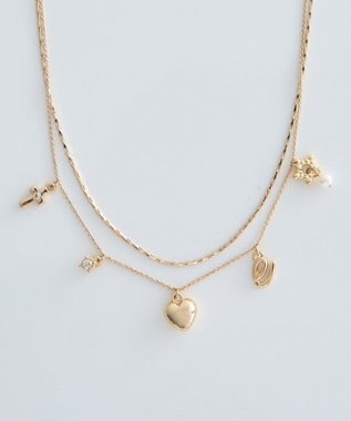 earth music&ecology レター２連ネックレス