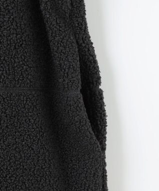 ANY L 【マフラー付き】キルトリバーシブルコート ブラック