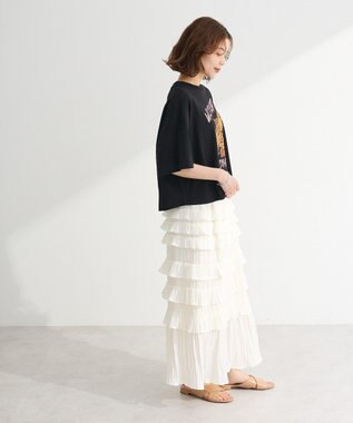 Green Parks ・ＤＯＵＢＬＥ　ＦＬＡＧＳ　レオパードプリントＴＥＥ Black