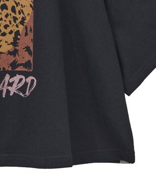 Green Parks ・ＤＯＵＢＬＥ　ＦＬＡＧＳ　レオパードプリントＴＥＥ Black