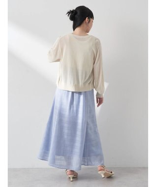 earth music&ecology シアークルーカーディガン Ivory