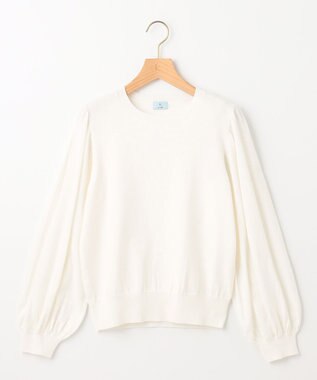 組曲 【アンサンブル対応】ハイゲージ 袖ギャザーニット アイボリー系