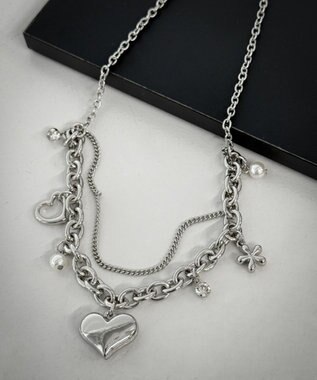 WEGO Lマルチチャームダブルネックレス