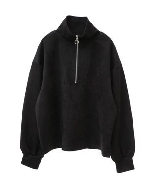 Green Parks ・ＳＵＧＡＲ　ＳＰＯＯＮ　スエードポンチハーフＺＩＰ Black