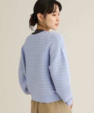 CRAFT STANDARD BOUTIQUE レースボーダーニットプルオーバー