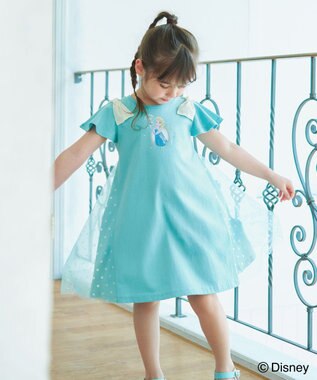 ANY KIDS 【ディズニープリンセス/フローズン】カットソーワンピース エメラルドグリーン（エルサ）