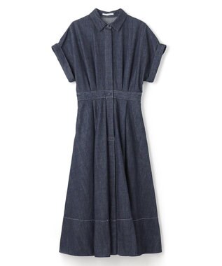 BEIGE， 【WEB限定】FLUORINE / フレアワンピース Indigo