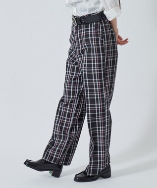 WEGO 【SCHOOL ITEM】スクールチェックスリムスラックス