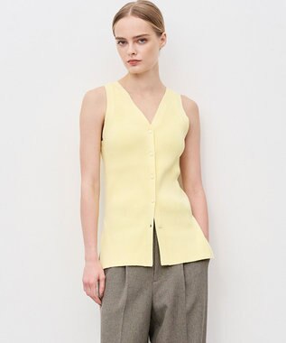 uncrave リブニット 2WAYタンクトップ