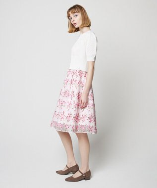 TOCCA 【洗える！】PORTULACA KNIT カーディガン ホワイト系