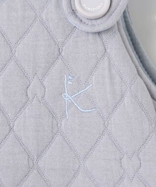 組曲 KIDS 【80-100㎝】ハートキルト ジャンスカ サックスブルー系