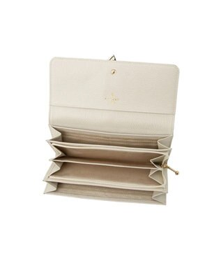 LANVIN en Bleu カルノ かぶせ長財布 オフホワイト