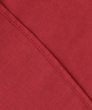 ANY SIS L 【洗える】カットワークエンブロイダリー ブラウス レッド