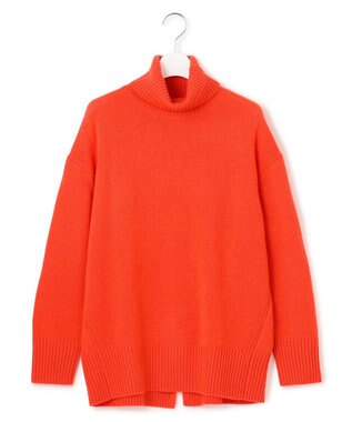 J.PRESS YORK STREET 【WOMEN】ウールカシミヤ タートルニット オレンジ系