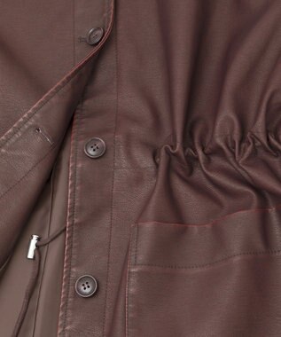 Green Parks ・ＥＬＥＮＣＡＲＥ　ＤＵＥ　フェイクレザーカバーオール Bordeaux