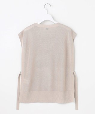 J.PRESS LADIES S 【洗える】Vis/Peスパーク クルーネック ニット ベスト ベージュ系