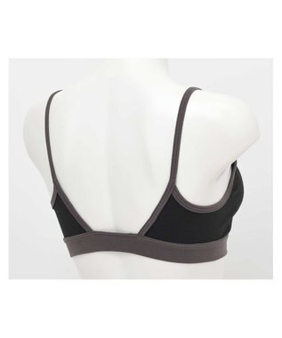 une nana cool 綿ベア天竺 カラーブロッキング ノンワイヤーブラジャー BL