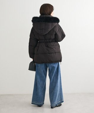 Green Parks ・ｓｗｉｎｇ　ｂｙ　ファイバーダウンベルト付コート Black