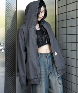 WEGO ワーカーズフードブルゾン ブラック中濃色