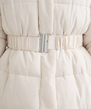 Green Parks ・ｓｗｉｎｇ　ｂｙ　ファイバーダウンベルト付コート Ivory