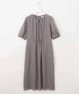 J.PRESS LADIES 【WEB限定カラーあり・洗える】 ブライトスパンボイル ワンピース ライトグレー系