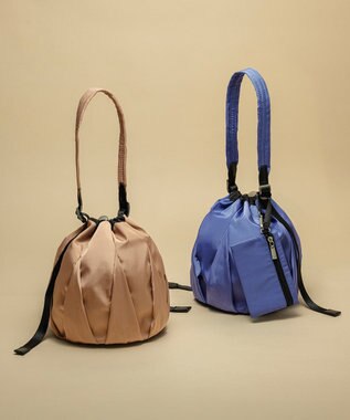 MioFIRANO HERRINGBONE J002 ショルダーバッグ マルチケース付き はっ水 BEIGE